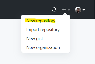 GitHub Dropdown Repository